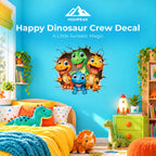 Happy Dinosaur Crew Decal