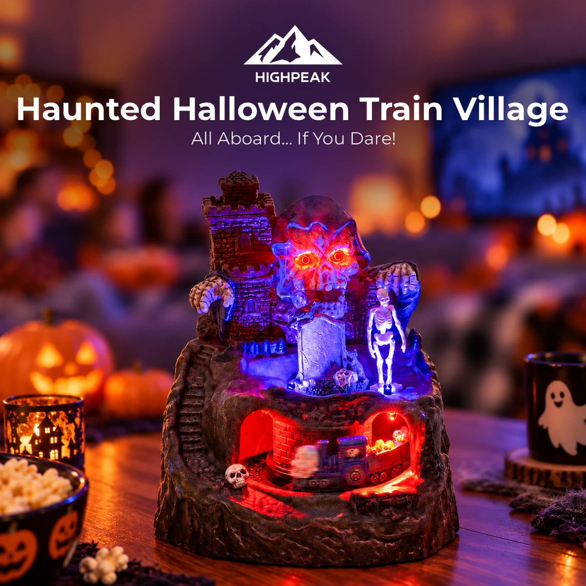 Haunted Halloween Train Village