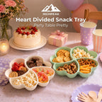 Heart Divided Snack Tray