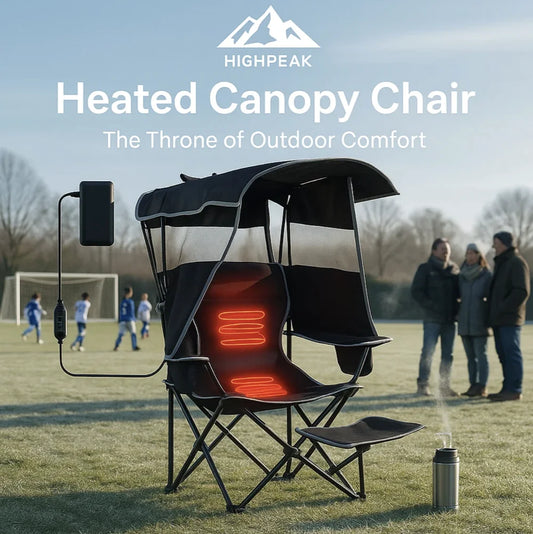 Heated Canopy Camping Chair