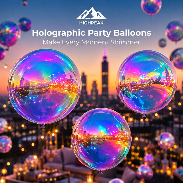 Holographic Party Balloons