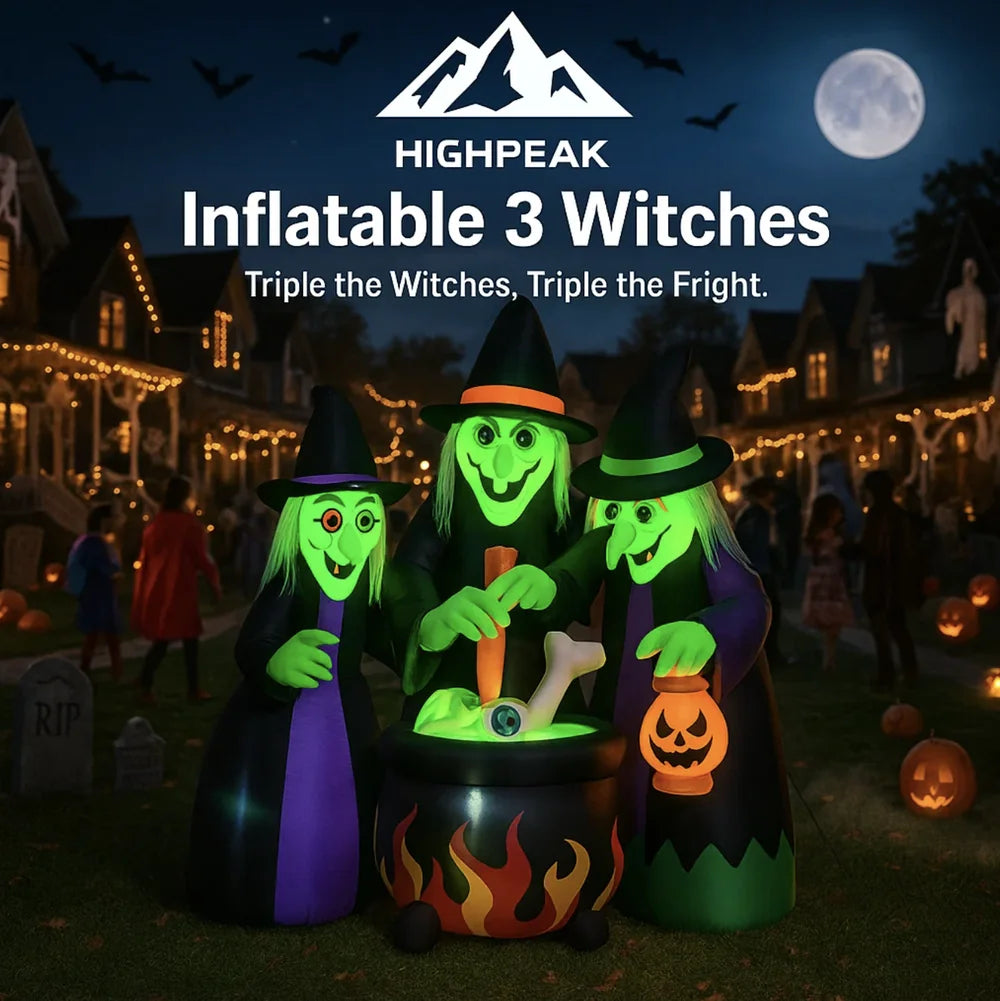 6ft Inflatable Three Witches