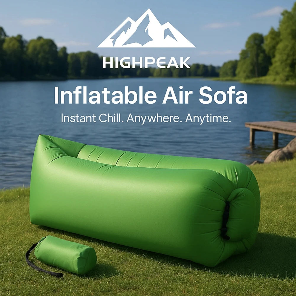 Portable Inflatable Device HighPeak Portable Inflatable Air Sofa – Quick Inflate Camping Lounger