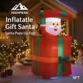 5FT Inflatable Gift Santa
