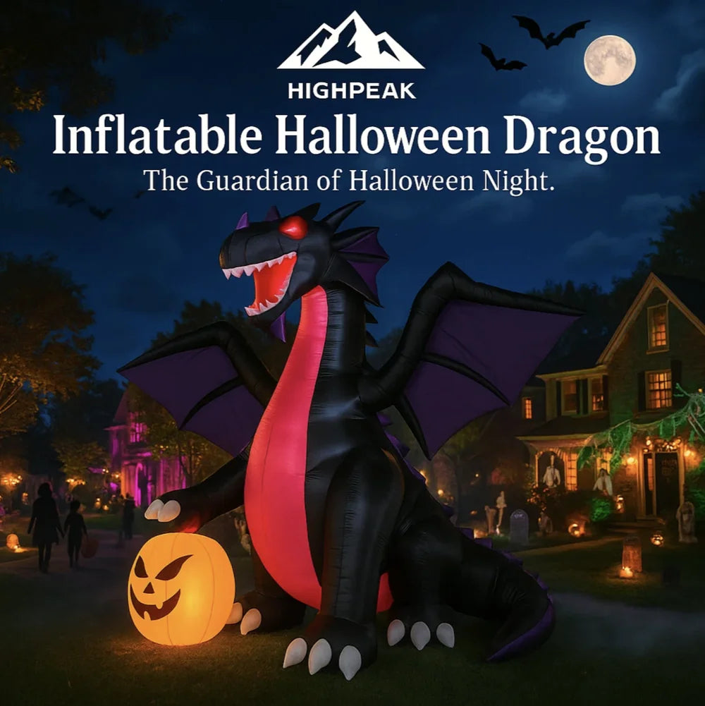 Inflatable 9ft Halloween Dragon