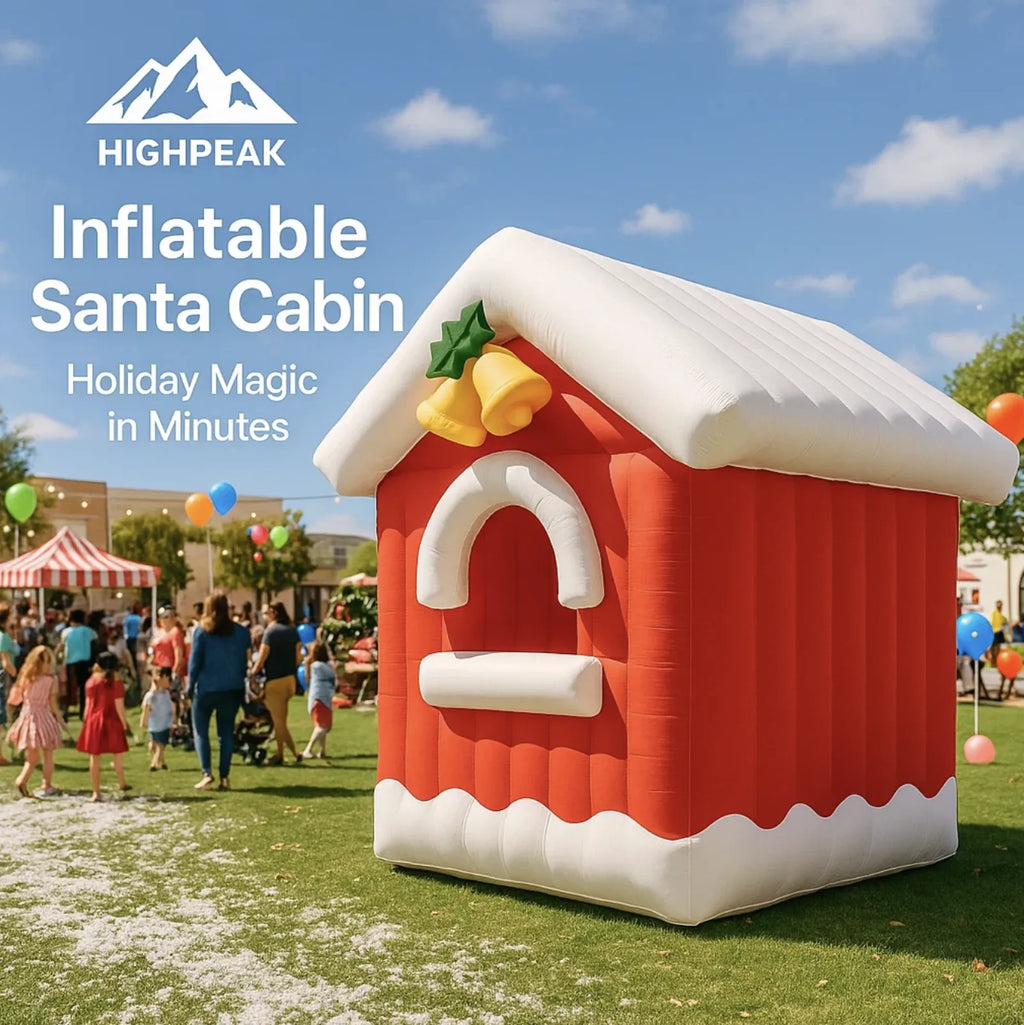 Inflatable Santa Cabin