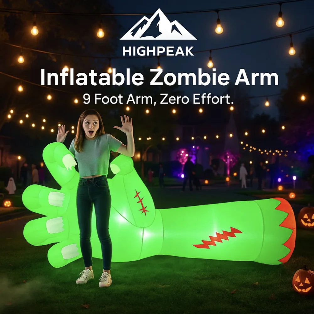 Inflatable LED Zombie Arm