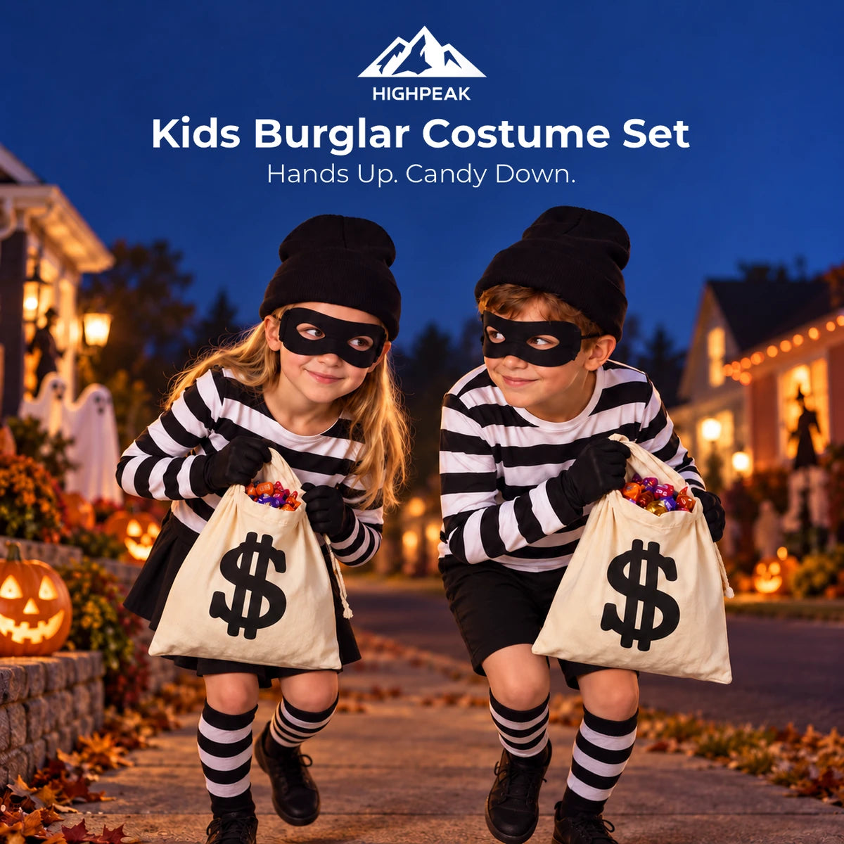 Kids Burglar Costume Set
