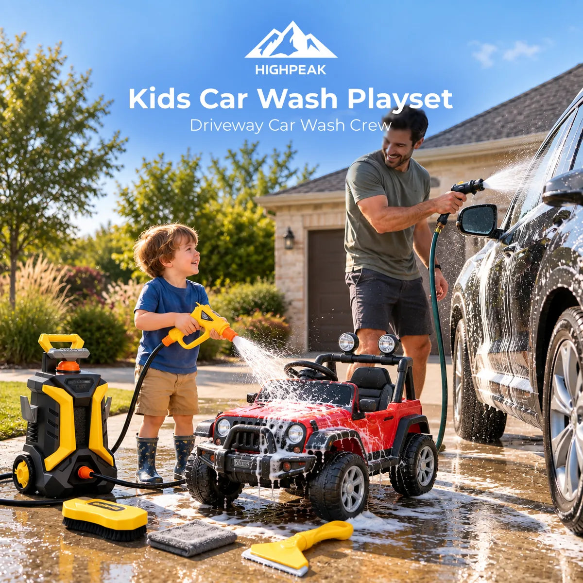 Kids Car Wash Playset