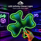 LED Infinity Clover Light
