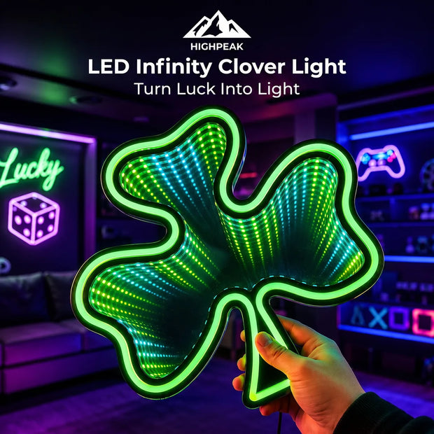 LED Infinity Clover Light
