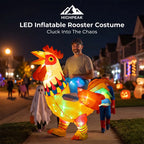 LED Inflatable Rooster Costume