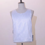 LED Party Tank Top — Unlit white front and round neckline