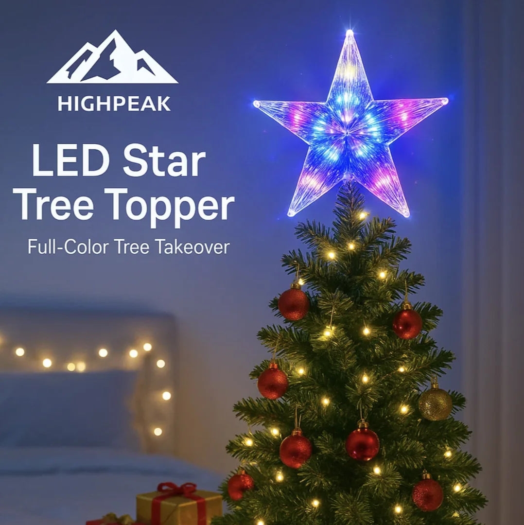 Glowing Star Tree Topper