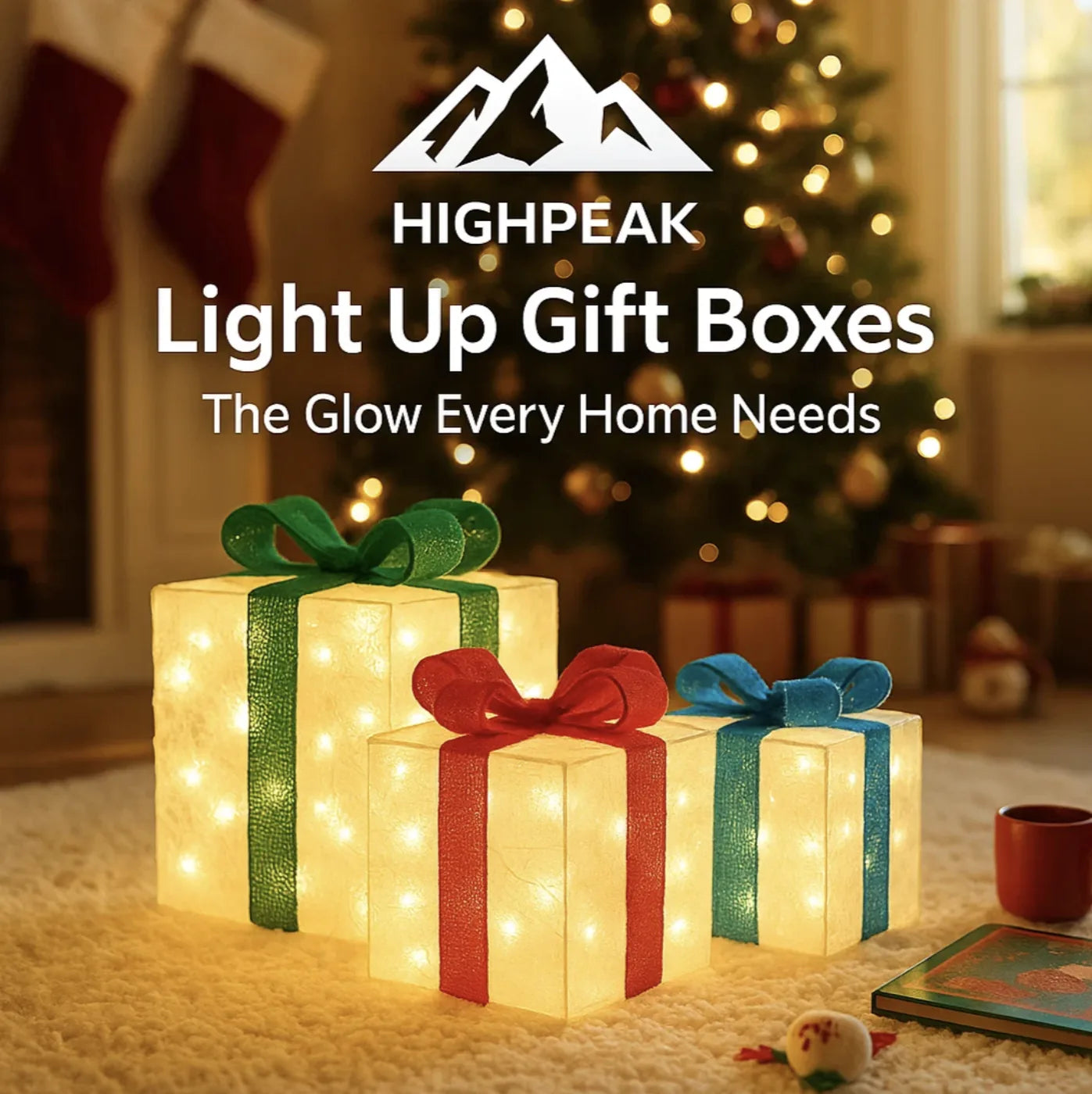 Light Up Christmas Gift Boxes