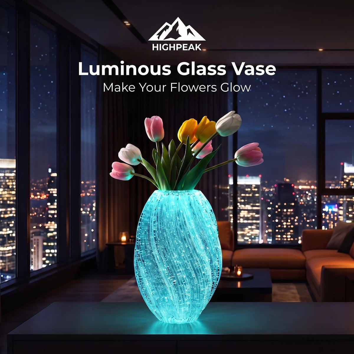 Luminous Glass Vase