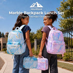 Marble Backpack Lunch Set