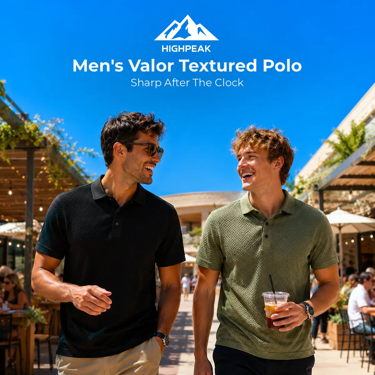 Men's Valor Textured Polo