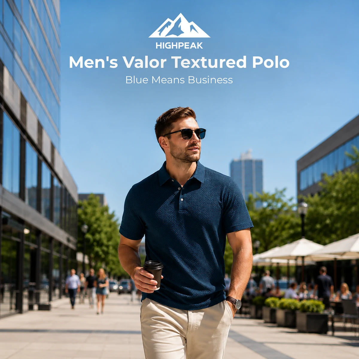 Men's Valor Textured Polo