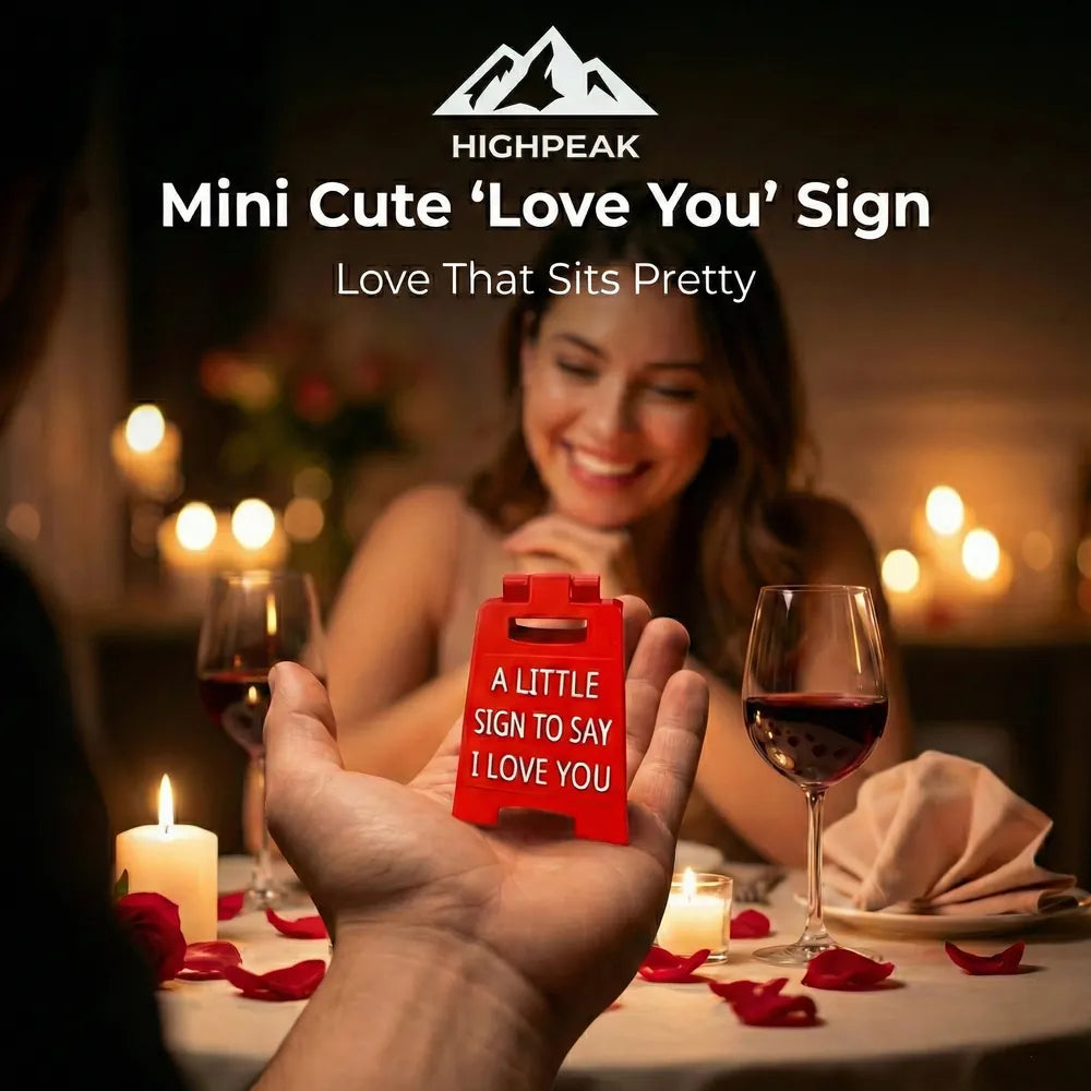 Mini Cute "Love You" Sign