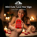 Mini Cute "Love You" Sign