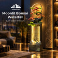 Moonlit Bonsai Waterfall