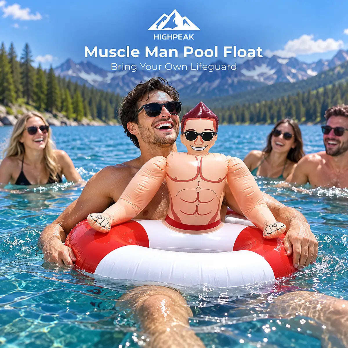 Muscle Man Pool Float