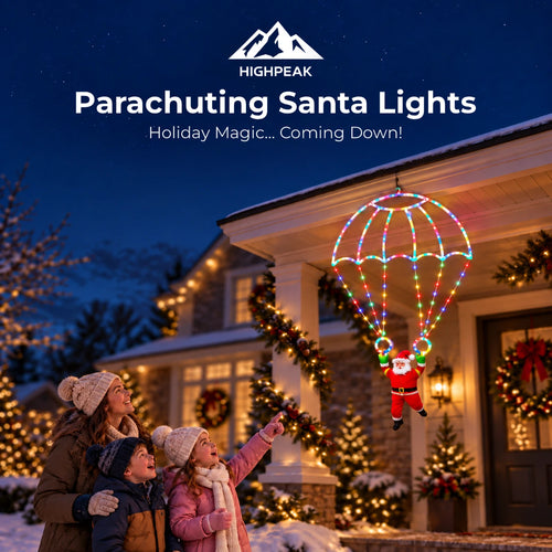 Parachuting Santa Lights