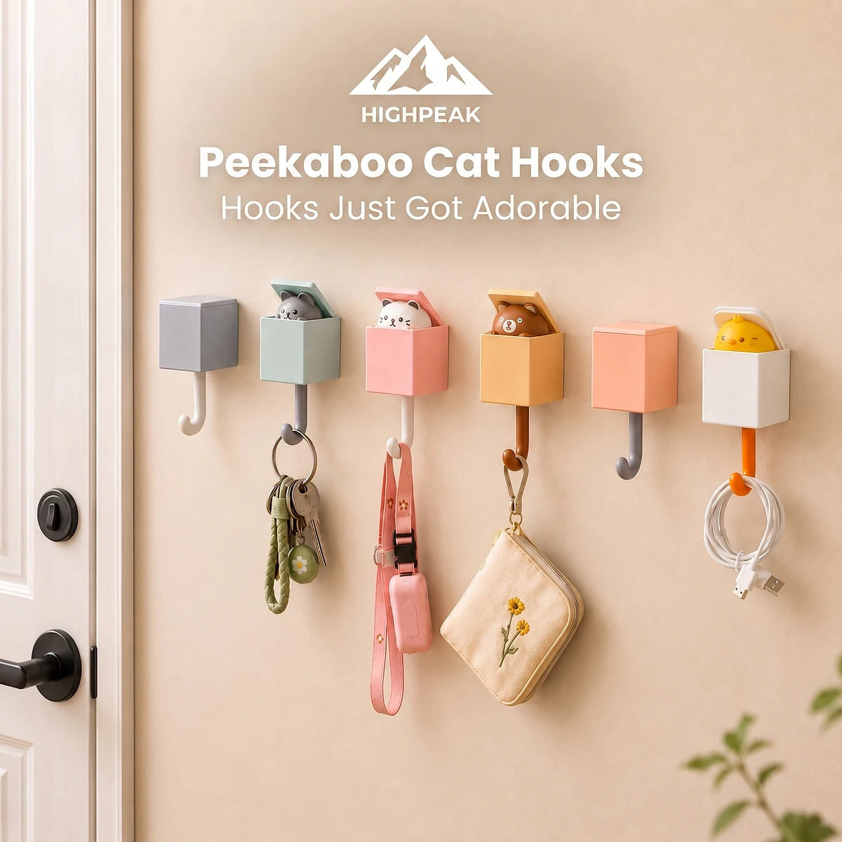 Peekaboo Cat Hooks
