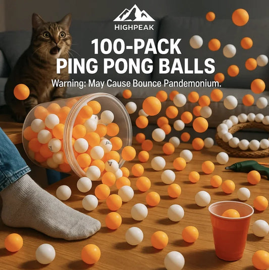 100-Pack Table Tennis Balls