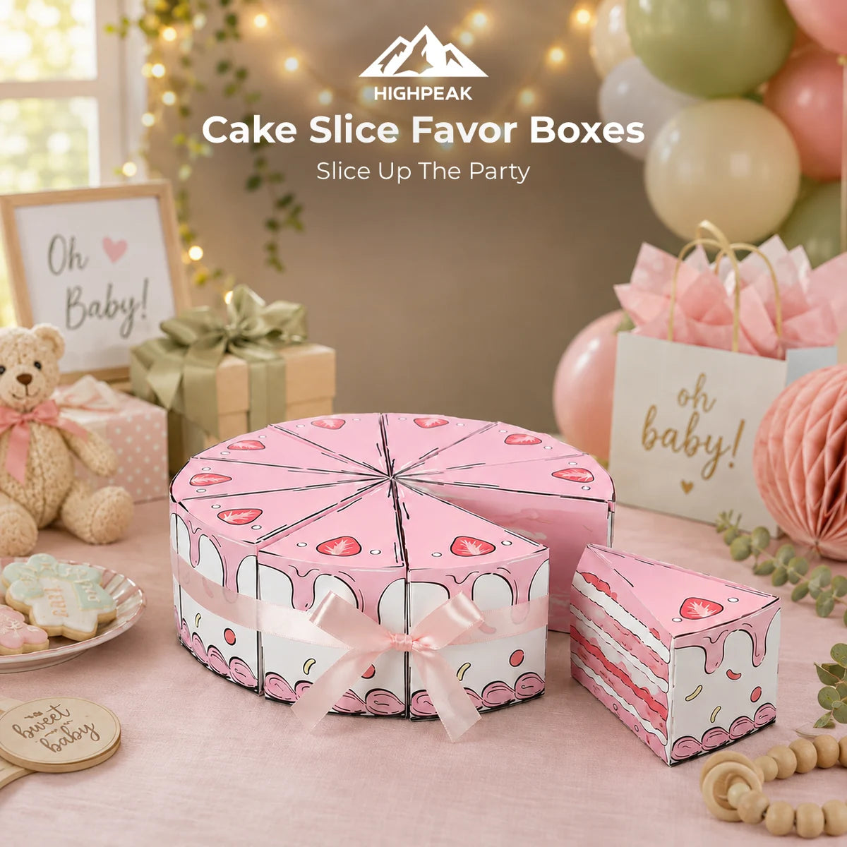 Cake Slice Favor Boxes