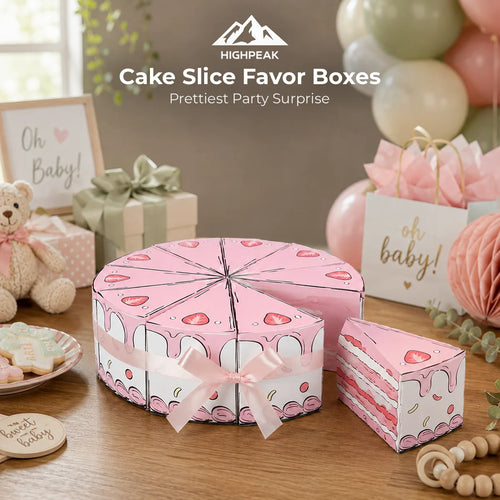 Cake Slice Favor Boxes