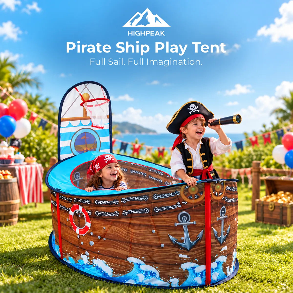 Pirate Ship Play Tent