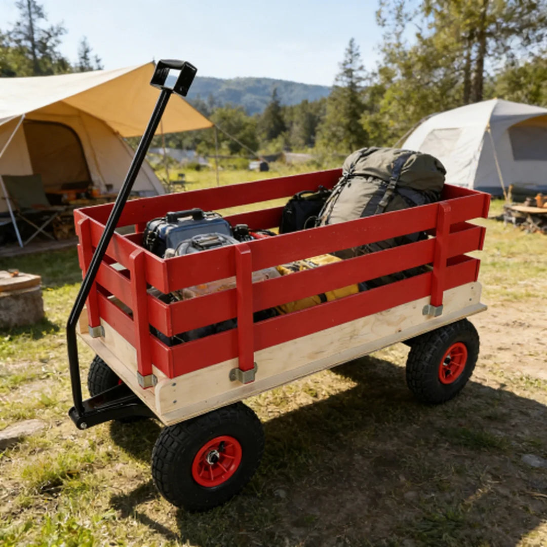 Wooden Pull Wagon