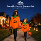 Pumpkin Poncho Costume Set