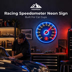 Racing Speedometer Neon Sign