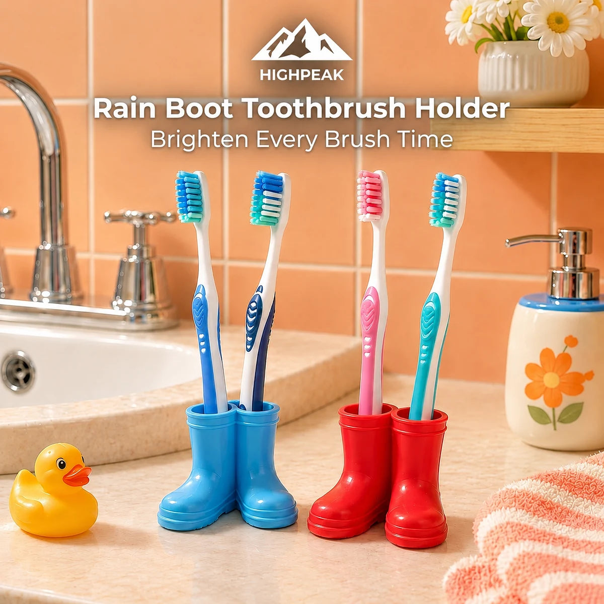 Rain Boot Toothbrush Holder