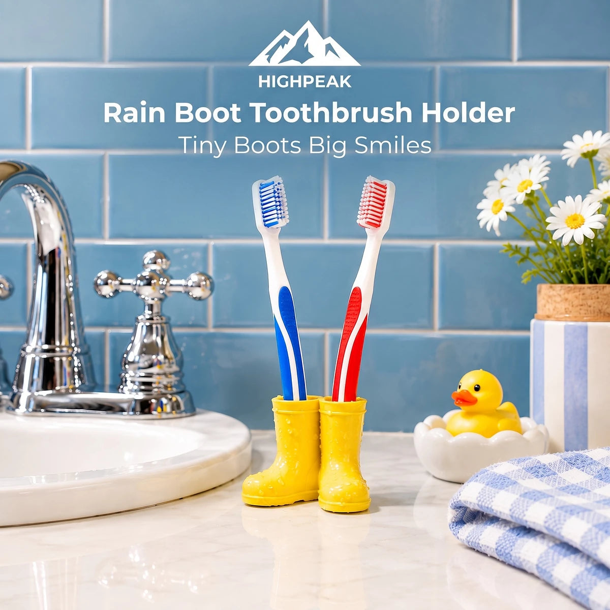 Rain Boot Toothbrush Holder