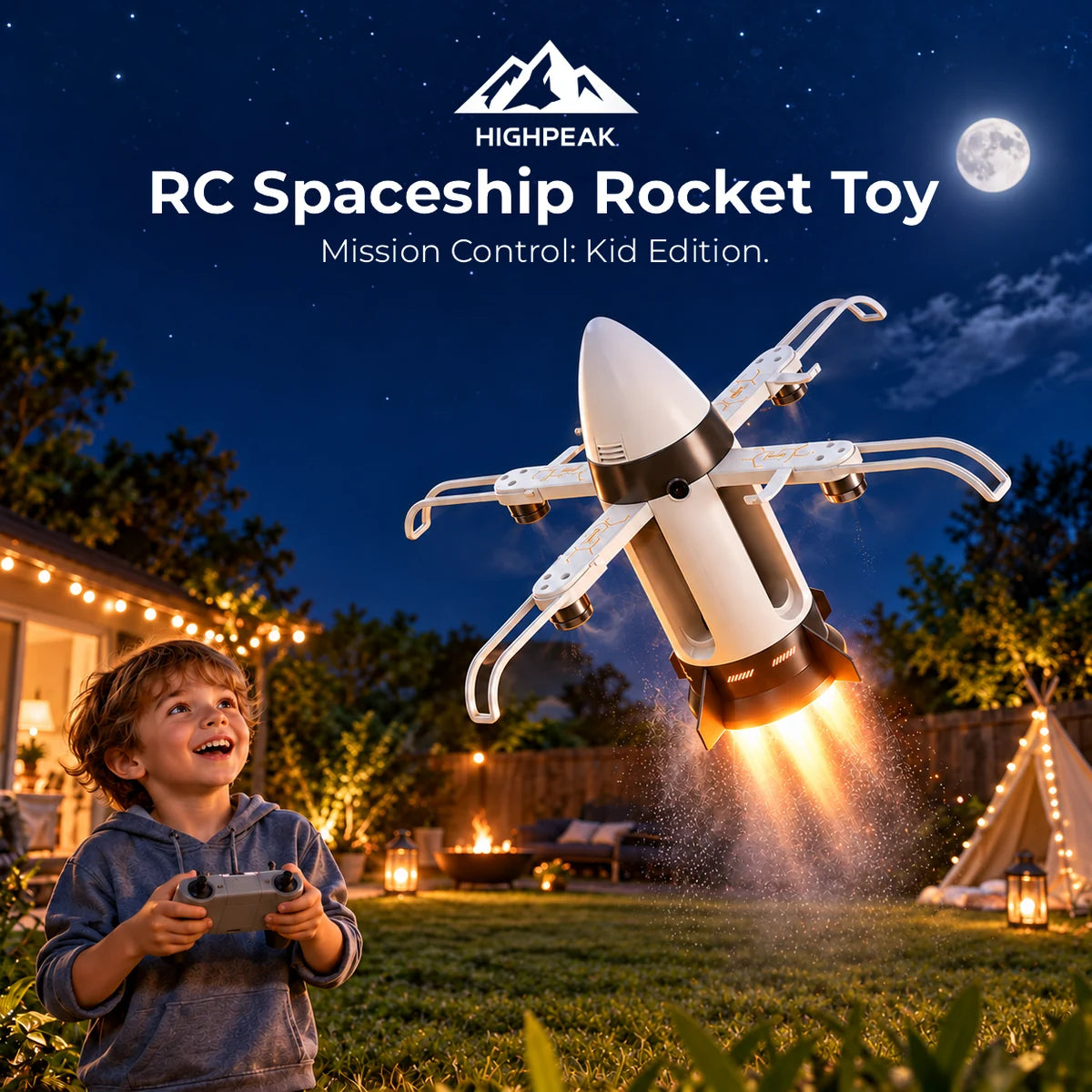 RC Spaceship Rocket Toy