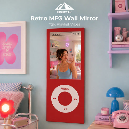 Retro MP3 Wall Mirror