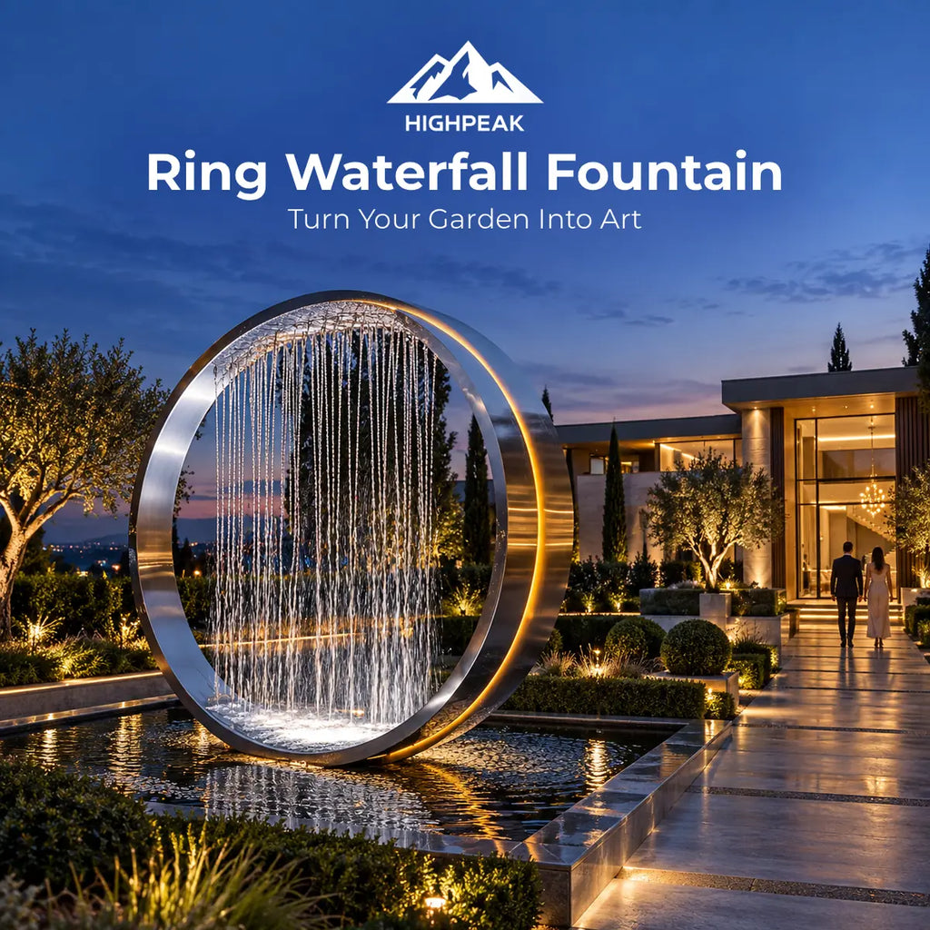 Garden Ring Waterfall Fountain