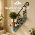 Rustic Corner Wall Shelf