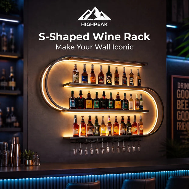 S-Shaped Wine Rack