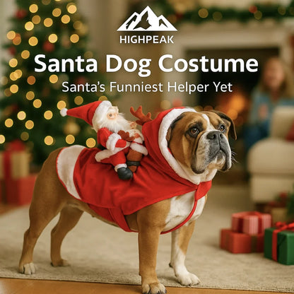 Santa Carrying Dog Costume