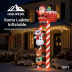 10FT Santa Ladder Inflatable