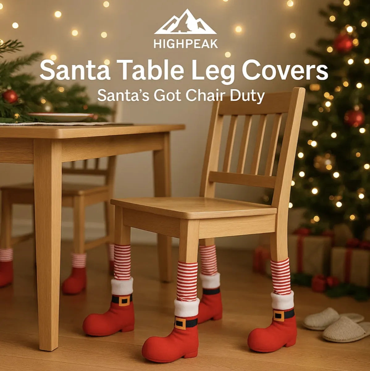 Santa Table Leg Covers
