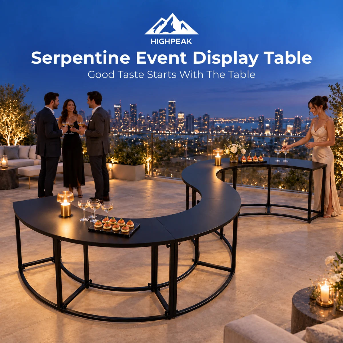Serpentine Event Display Table