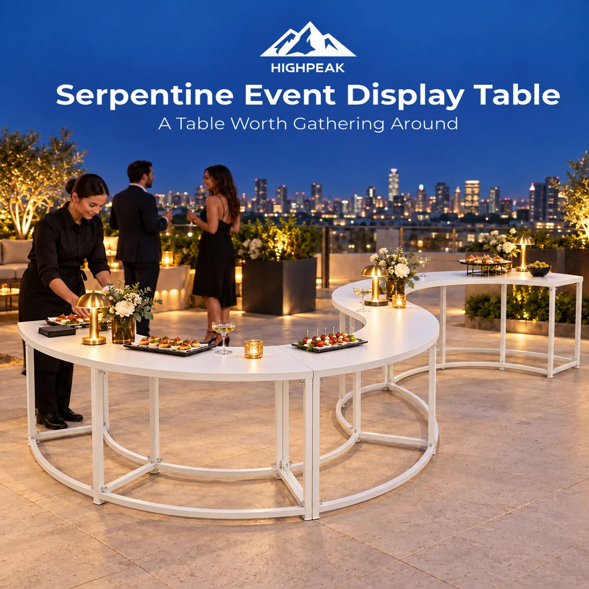 Serpentine Event Display Table