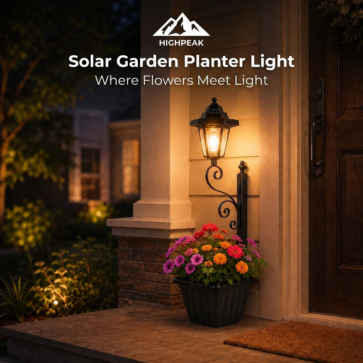 Solar Garden Planter Light