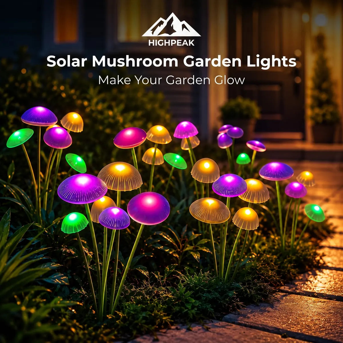 Solar Mushroom Garden Lights